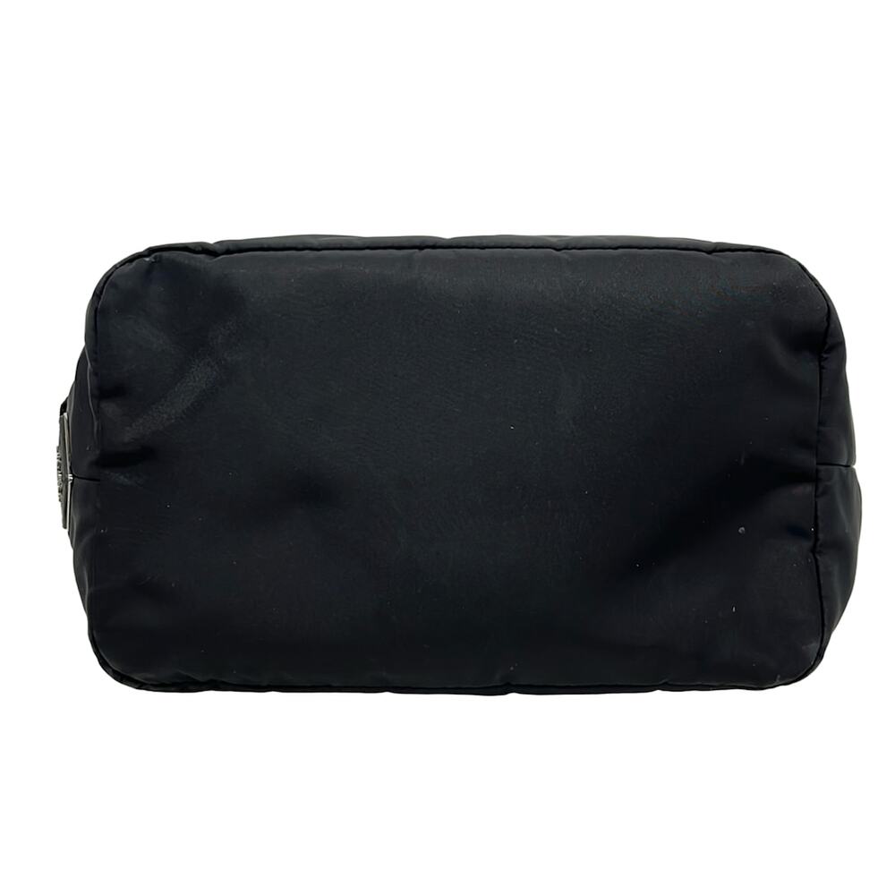 Prada Tessuto Double Tote Bag BN1959 Black Dark Navy - Picture 5 of 11